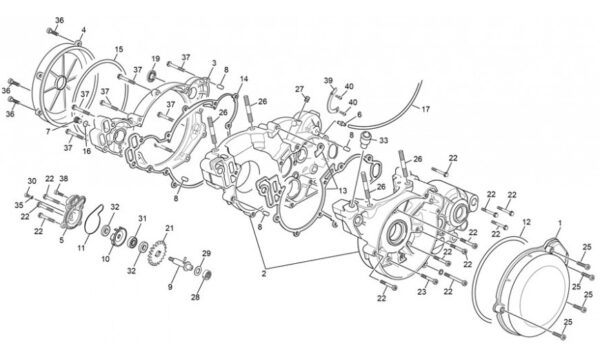 Grupo carters Enduro 125