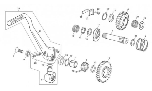 Pedal arranque Trial